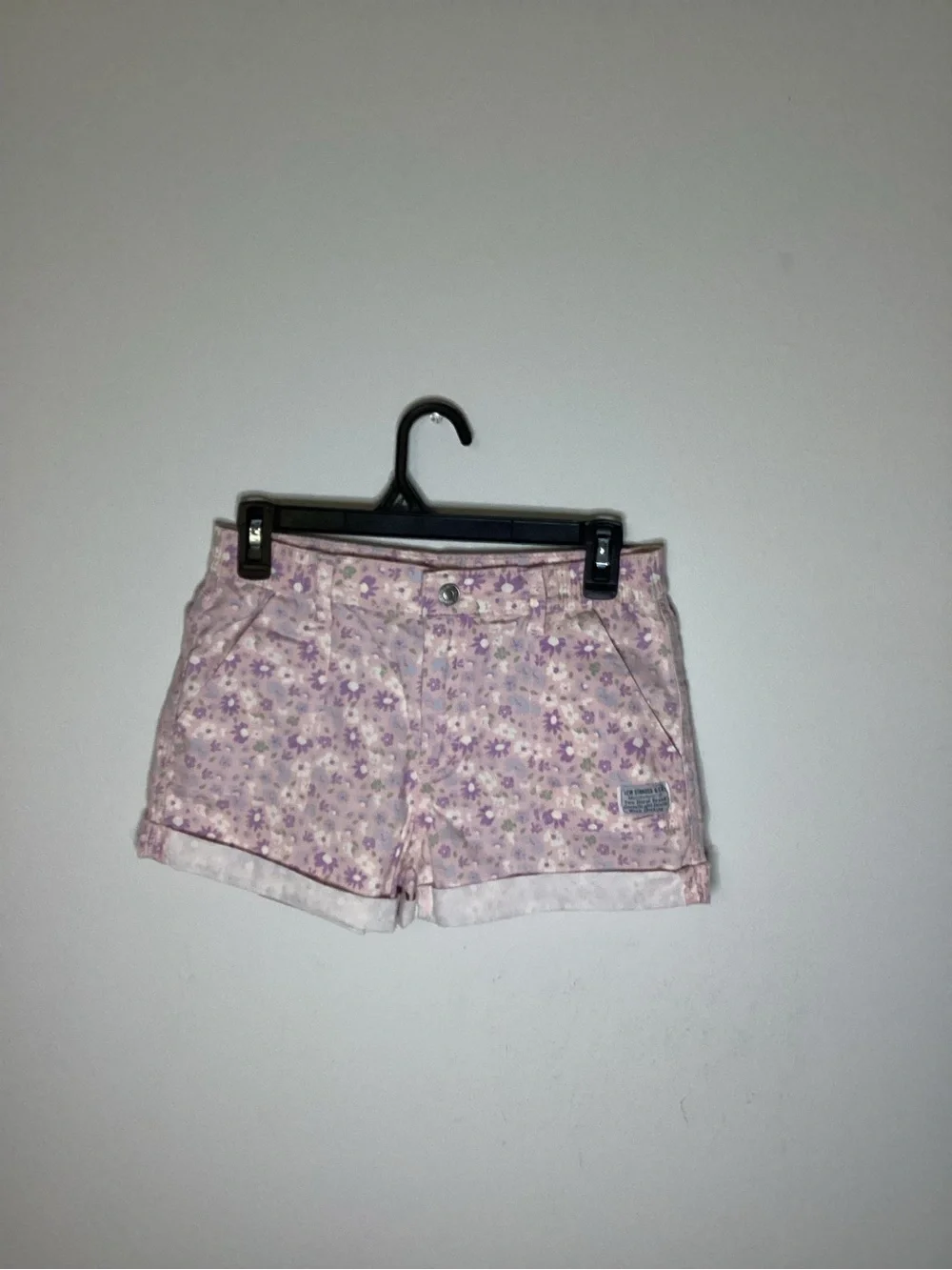 Levi's Lavender Floral Cotton Blend Girls' Shorts